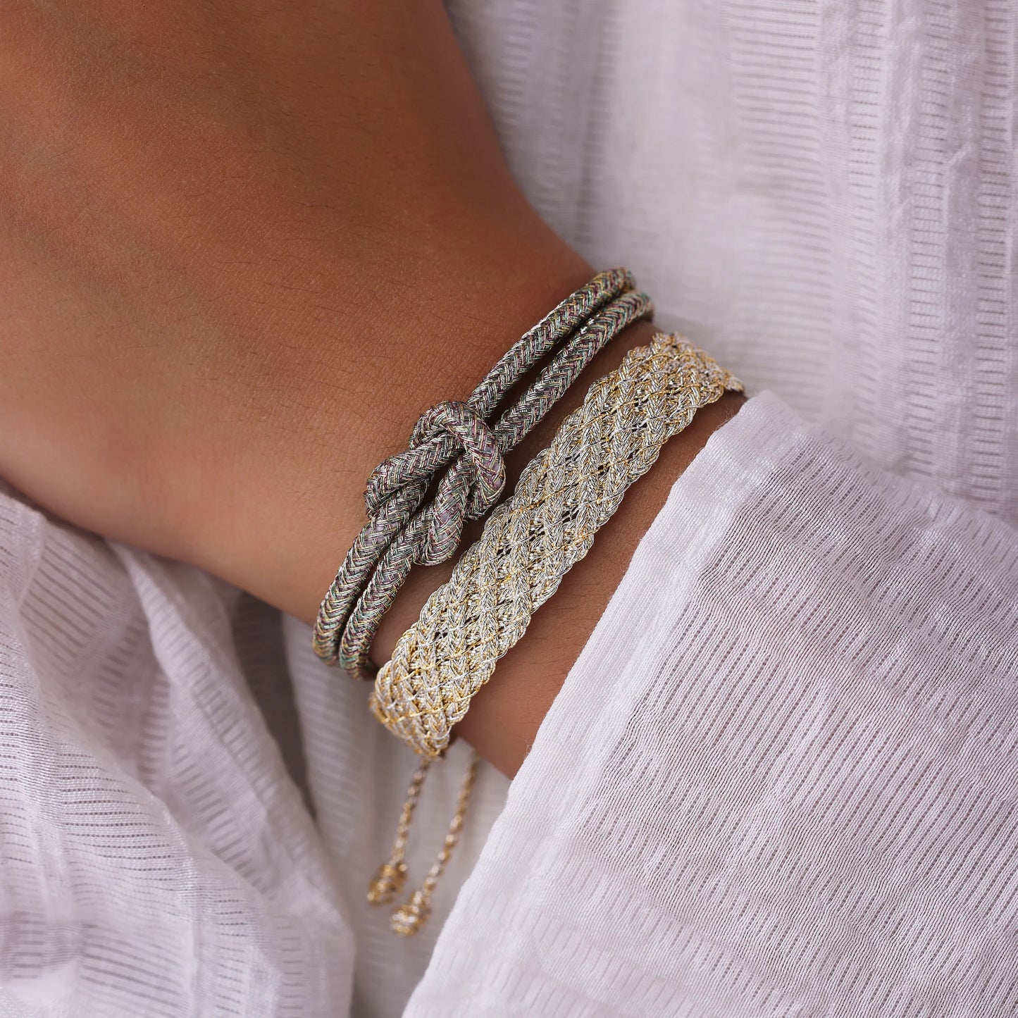 Bracelet Maayaz - Lines Gold & Silver