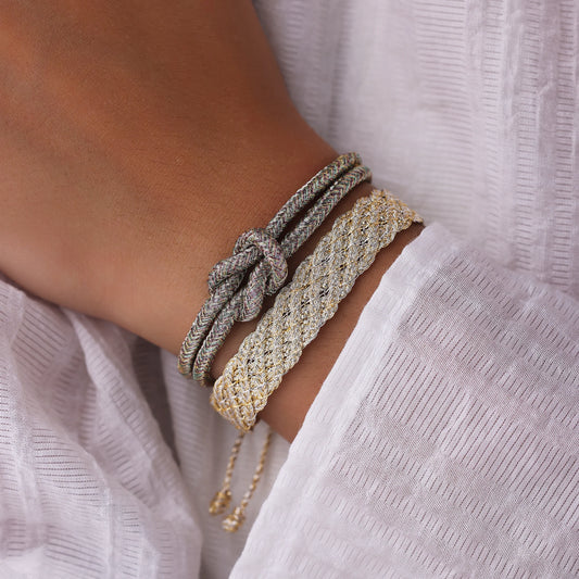 Bracelet Maayaz - Lines Gold & Silver