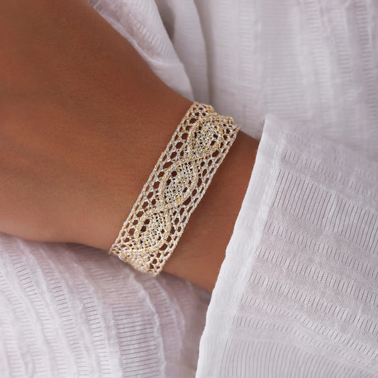 Bracelet Maayaz - Large Gold & Silver