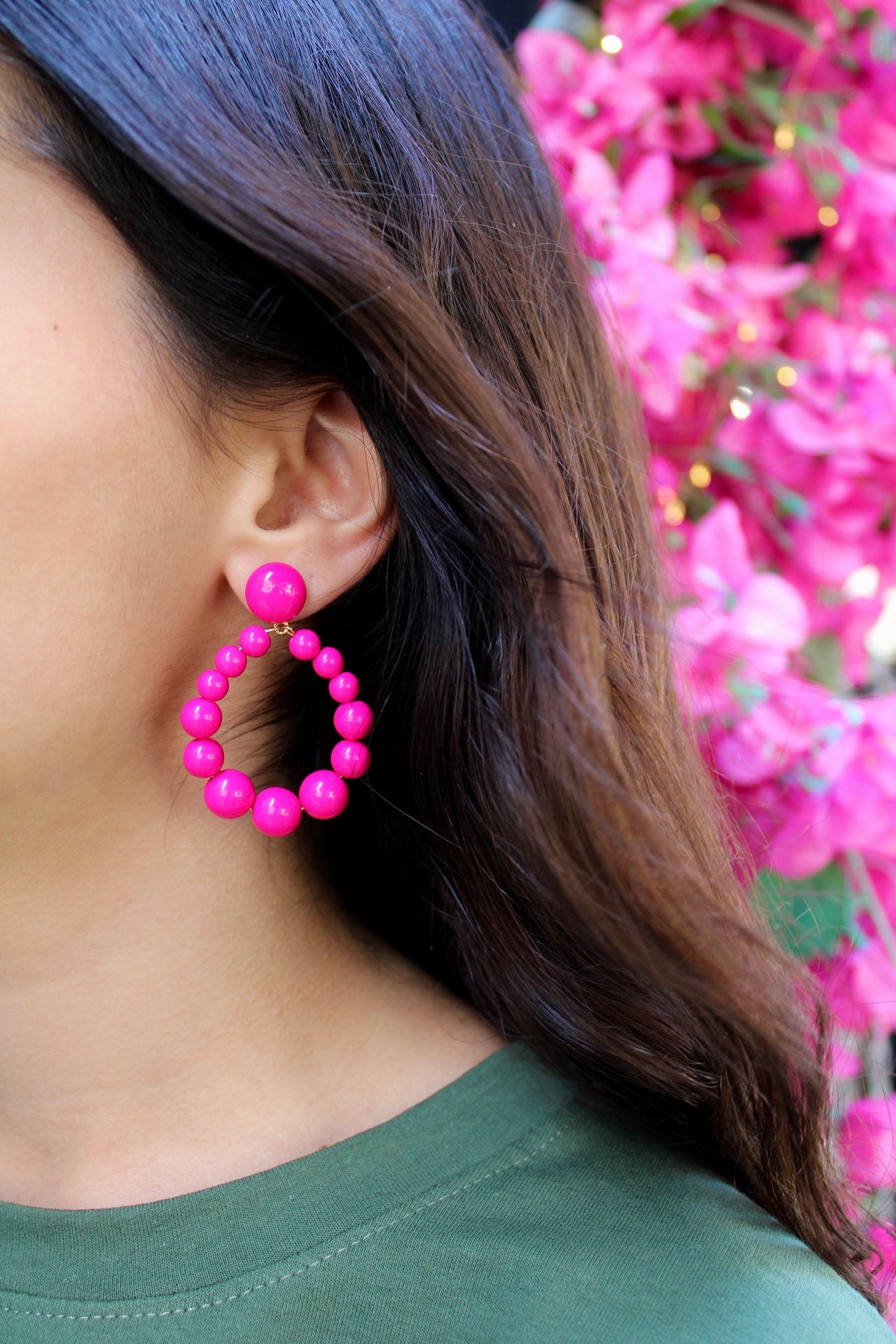 Boucles d'oreilles - Vinta rose