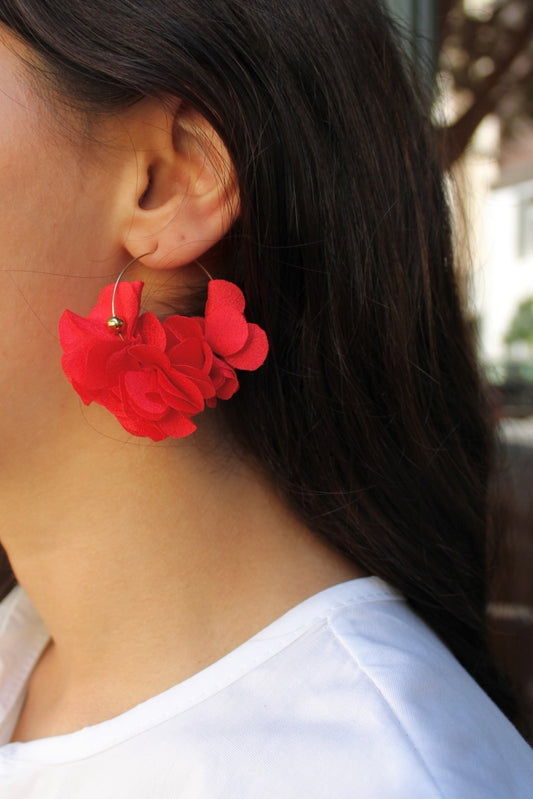 Boucles d'oreilles Roma - Rouge