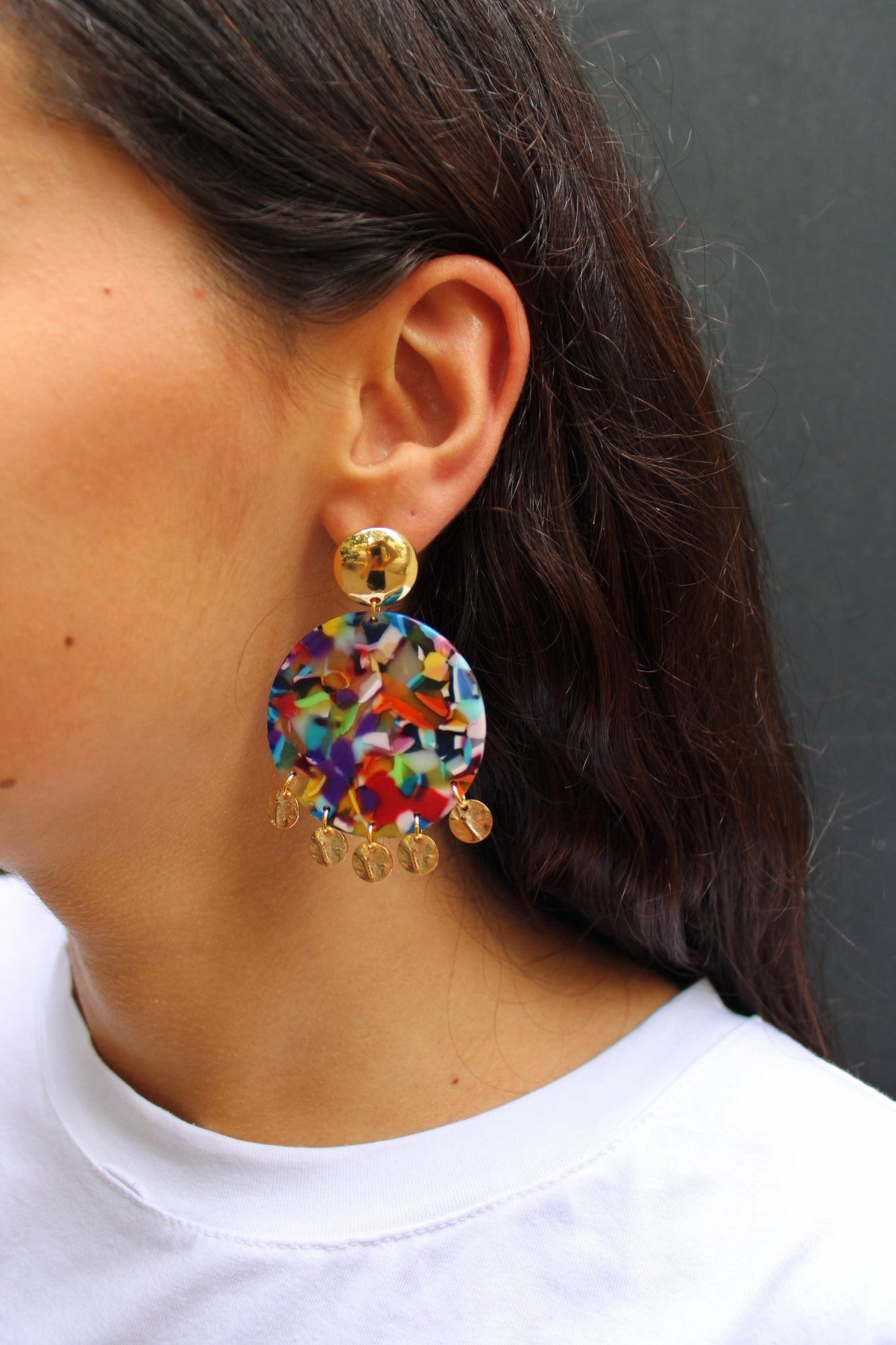 Boucles d'oreilles ACE - Pampilles Multicolore