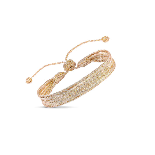 Bracelet Maayaz - Moyen Tressé Gold