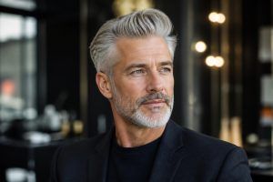 Cheveux gris homme : le guide ultime des coupes et styles