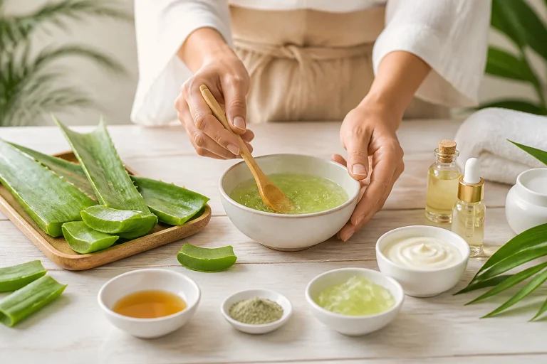 Preparation naturelle de soin pour la peau