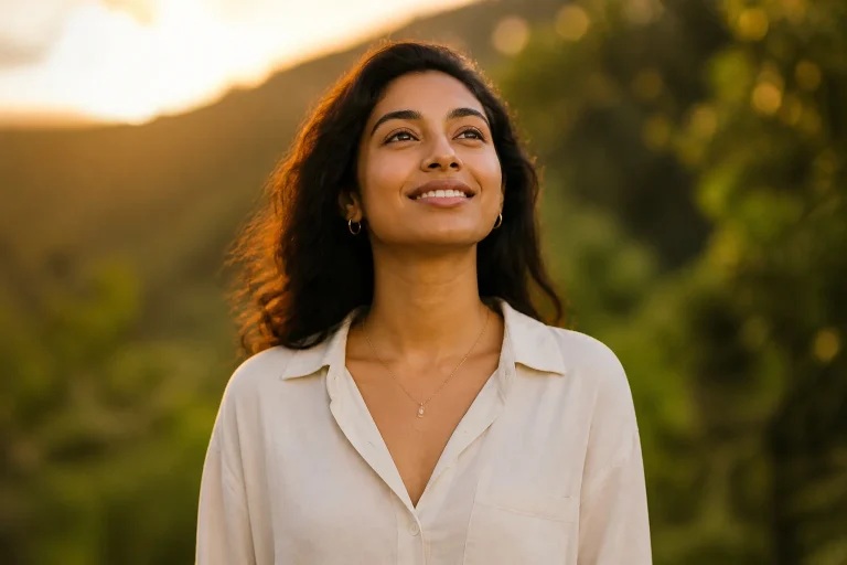Eclat naturel sous le soleil couchant