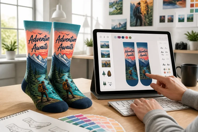 Creation de chaussettes personnalisees