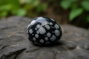 Obsidienne flocon de neige : signification et bienfaits