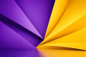 Violet et jaune : le duo complémentaire qui dynamise