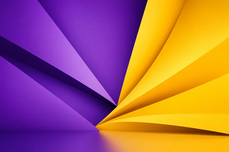 Contraste violet et jaune energique