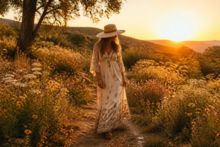 Douceur boheme au coucher du soleil